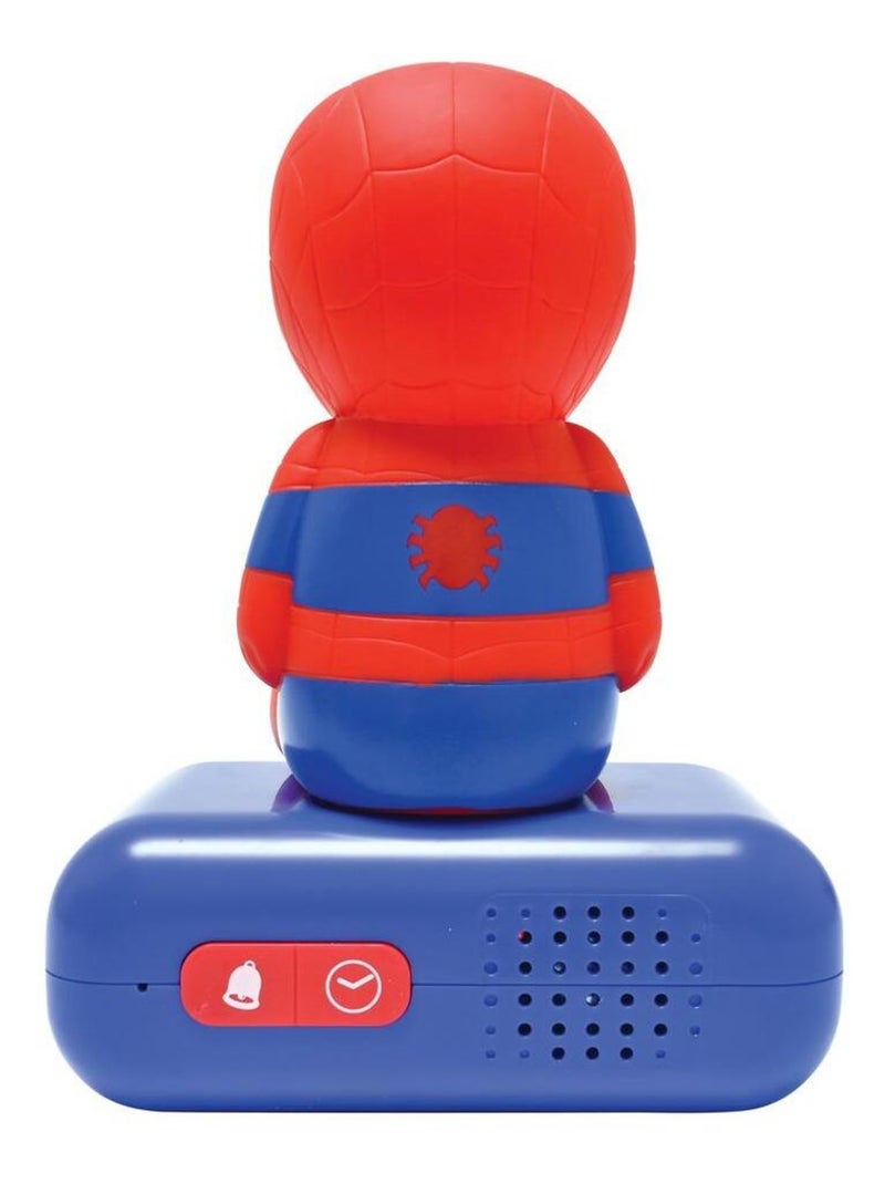 Réveil avec Veilleuse SpiderMan 3D Rouge - Kiabi