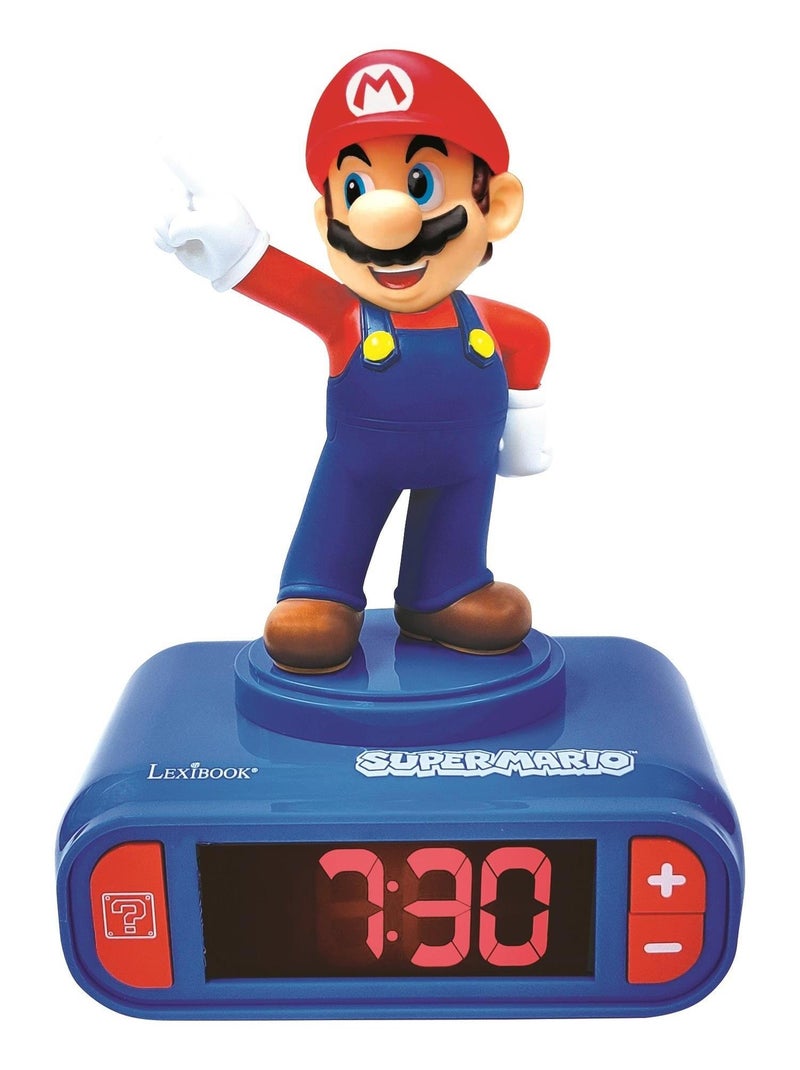 Réveil avec veilleuse Super Mario 3D N/A - Kiabi