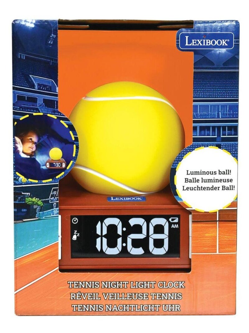 Réveil avec veilleuse Tennis en 3D Jaune Enfant Kiabi