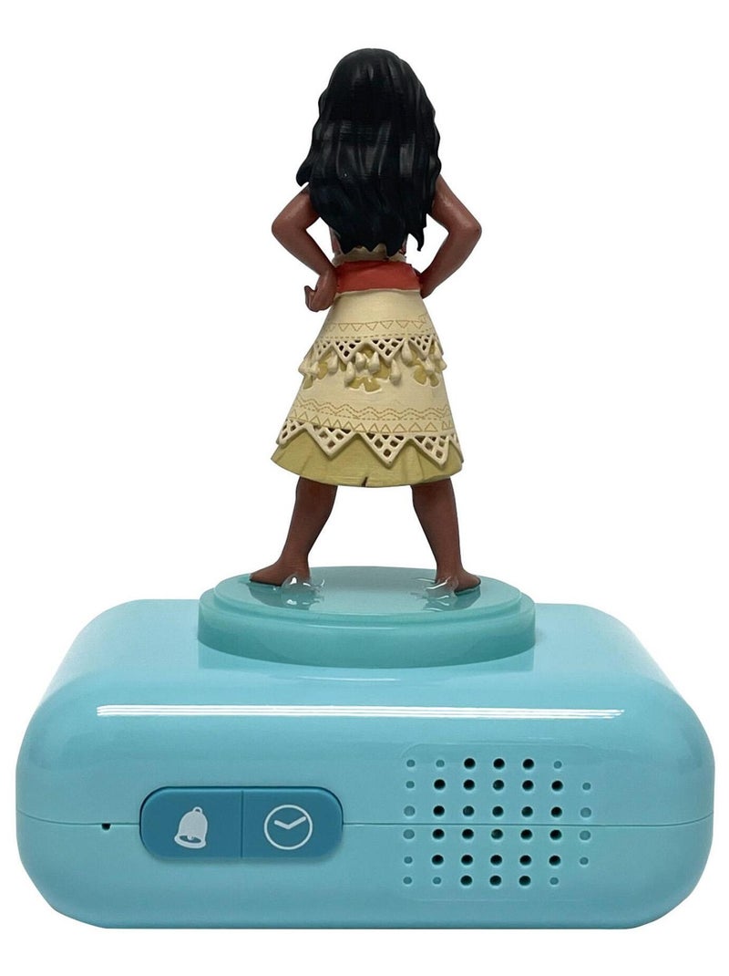 Réveil avec veilleuse Vaiana en 3D Rose - Kiabi