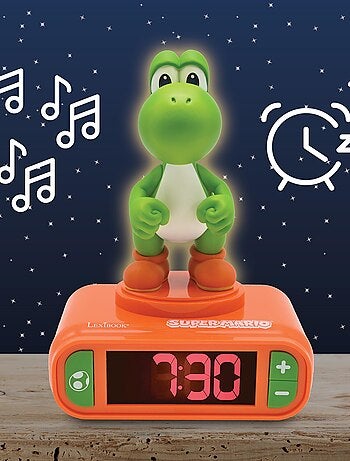 Réveil avec veilleuse Yoshi en 3D