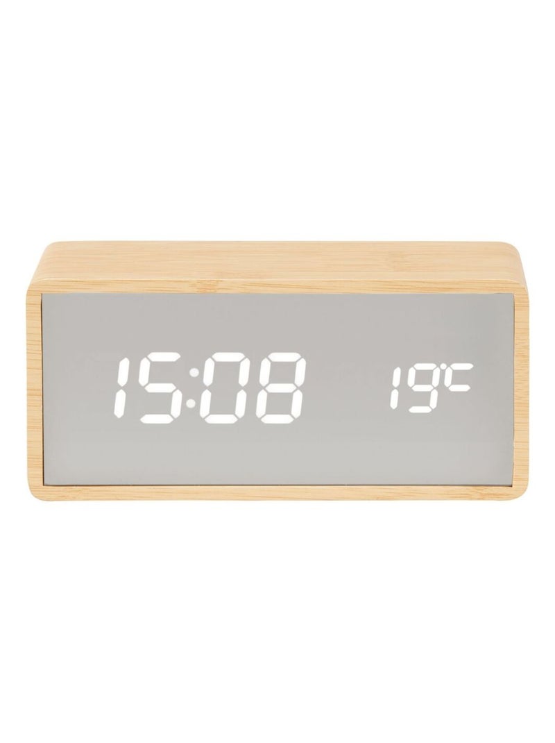 Réveil Copper Mirror LED Beige - Kiabi