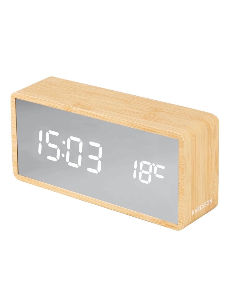 Réveil Copper Mirror LED Beige - Kiabi