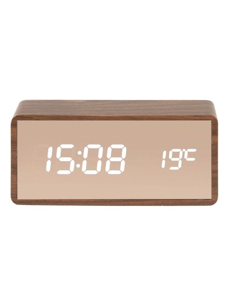 Réveil Copper Mirror LED Marron - Kiabi