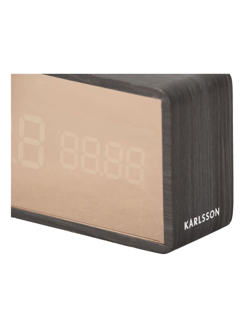 Réveil Copper Mirror LED Noir - Kiabi