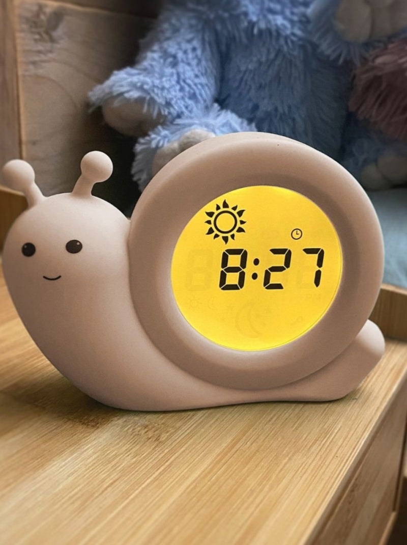 Réveil éducatif enfant Formateur de sommeil Escargot Simon Beige - Kiabi