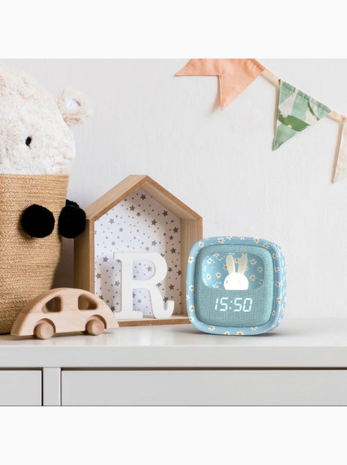 Réveil enfant veilleuse MOB Billy Clock Blue Flower – Rechargeable USB-C - Kiabi