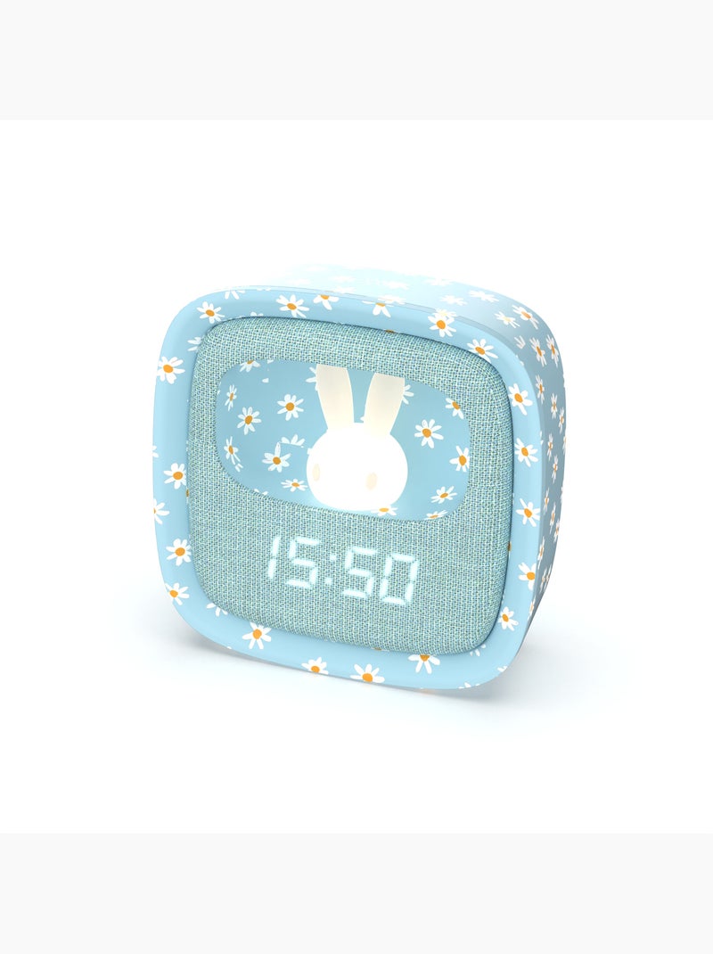 Réveil enfant veilleuse MOB Billy Clock Blue Flower – Rechargeable USB-C Bleu - Kiabi