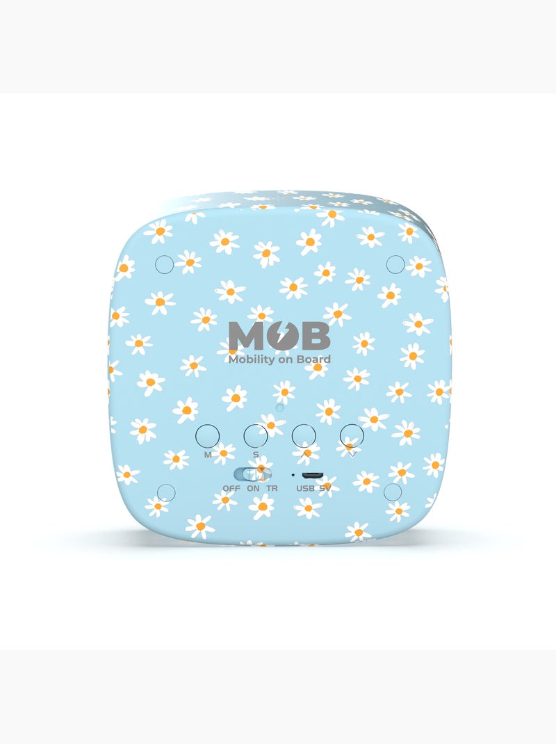 Réveil enfant veilleuse MOB Billy Clock Blue Flower – Rechargeable USB-C Bleu - Kiabi