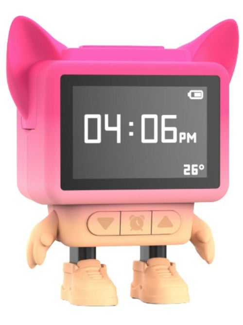 Réveil et Enceinte Bluetooth Enfant Dancing Clock, danse en musique, Écran LCD Émotionnel - MOB - Kiabi