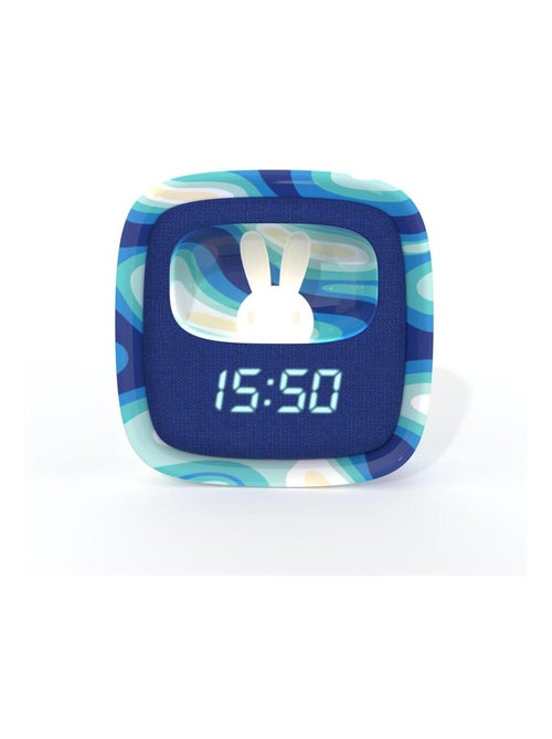 Réveil et Veilleuse pour Enfant Billy Clock - Motif Lapin - Face Avant Tissu - Cadre Plastique - MOB - Kiabi