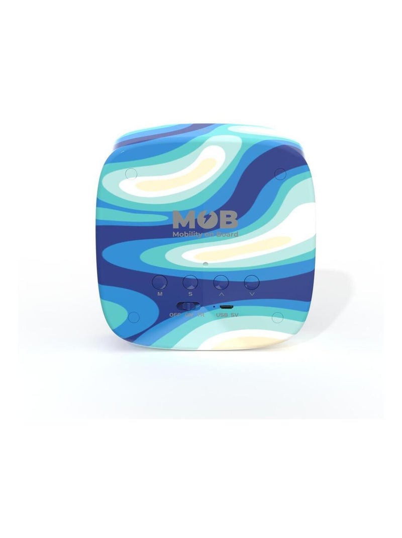 Réveil et Veilleuse pour Enfant Billy Clock - Motif Lapin - Face Avant Tissu - Cadre Plastique - MOB Bleu Blanc - Kiabi