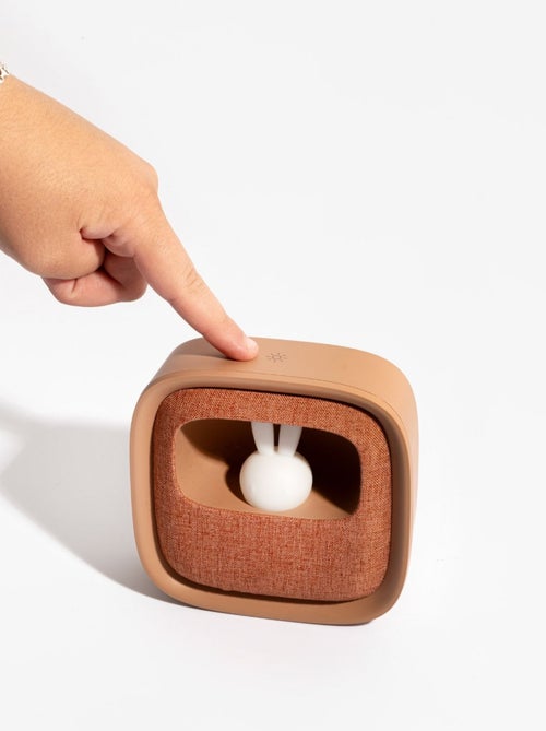 Réveil et Veilleuse pour Enfant Billy Clock - Motif Lapin - Face Avant Tissu - Cadre Plastique - MOB - Kiabi