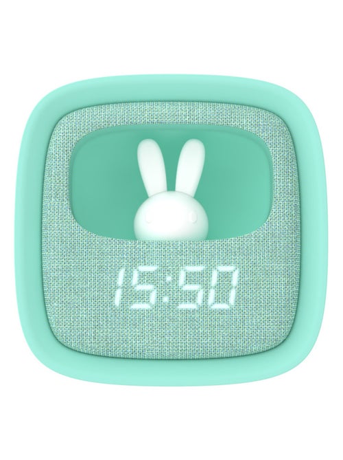 Réveil et Veilleuse pour Enfant Billy Clock - Motif Lapin - Face Avant Tissu - Cadre Plastique - MOB - Kiabi