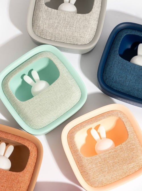 Réveil et Veilleuse pour Enfant Billy Clock - Motif Lapin - Face Avant Tissu - Cadre Plastique - MOB - Kiabi