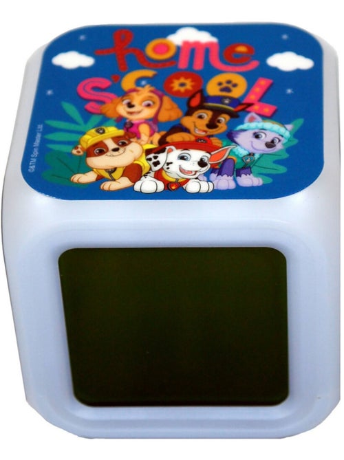 Réveil numérique carré Pat'patrouille - Bleu - 8x8x8cm - Kiabi