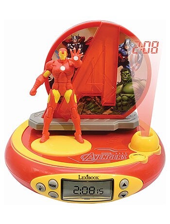 Réveil Projecteur Avengers avec Iron Man en 3D