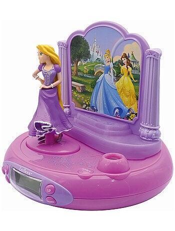 Réveil Projecteur Disney Princesse Raiponce en 3D