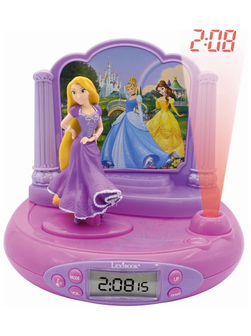 Réveil Projecteur Disney Princesse Raiponce en 3D - Kiabi