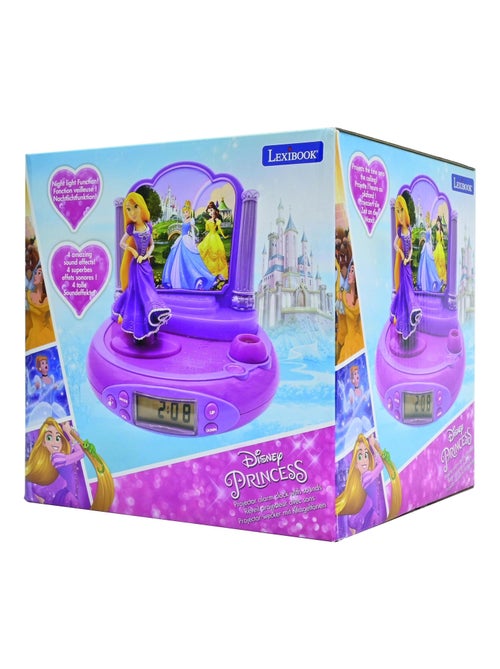 Réveil Projecteur Disney Princesse Raiponce en 3D - Kiabi