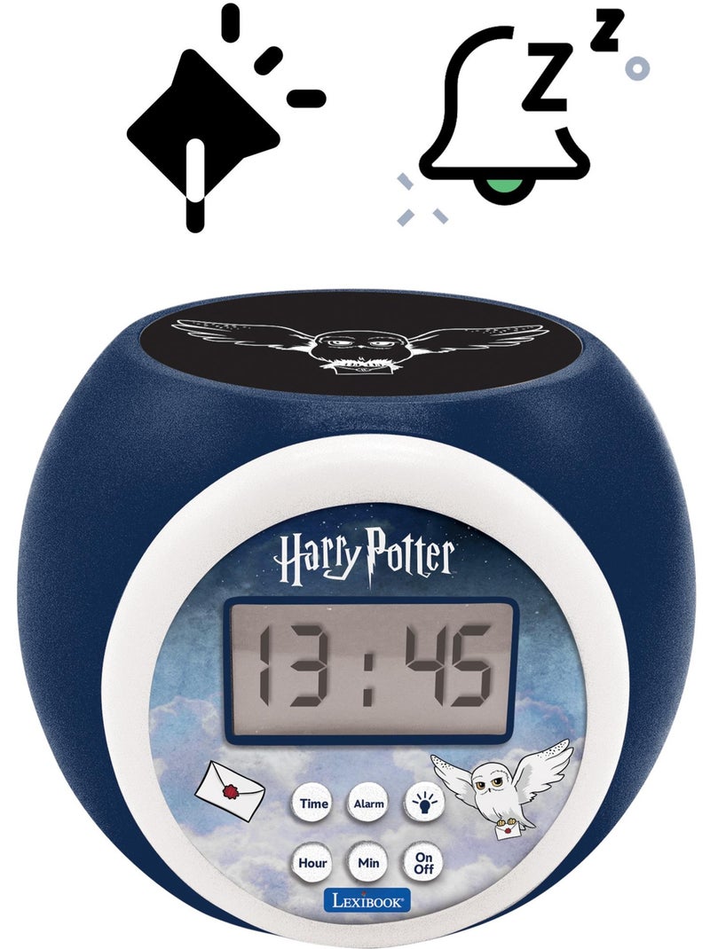 Réveil Projecteur Hedwige Harry Potter Bleu - Kiabi