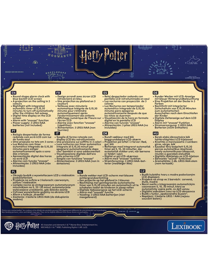 Réveil Projecteur Hedwige Harry Potter Bleu - Kiabi