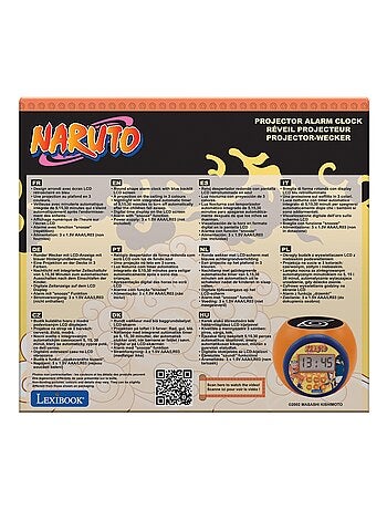 Réveil projecteur naruto avec minuteur
