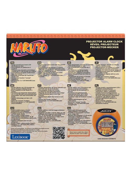 Réveil Projecteur Naruto avec Minuteur - Kiabi