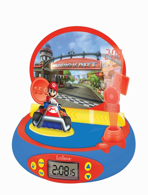 Réveil Projecteur Nintendo Avec Mario Kart En 3d Et Des Sons Du Jeu Vidéo - Kiabi