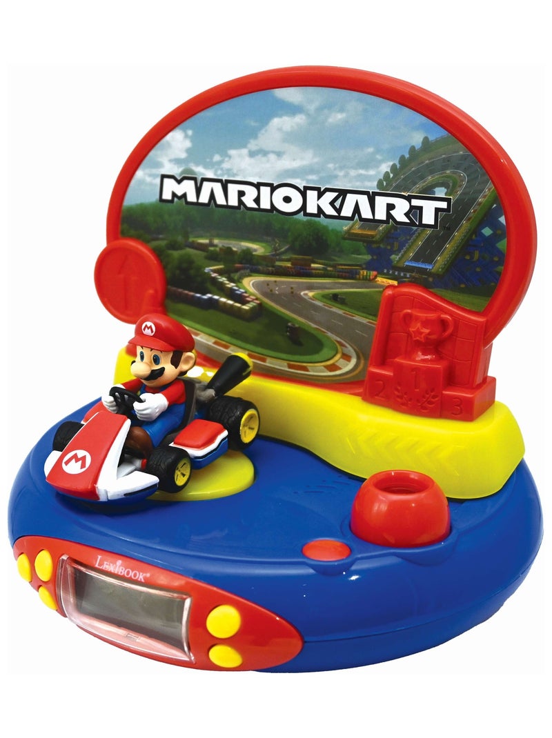 Réveil Projecteur Nintendo Mario Kart en 3D Bleu - Kiabi