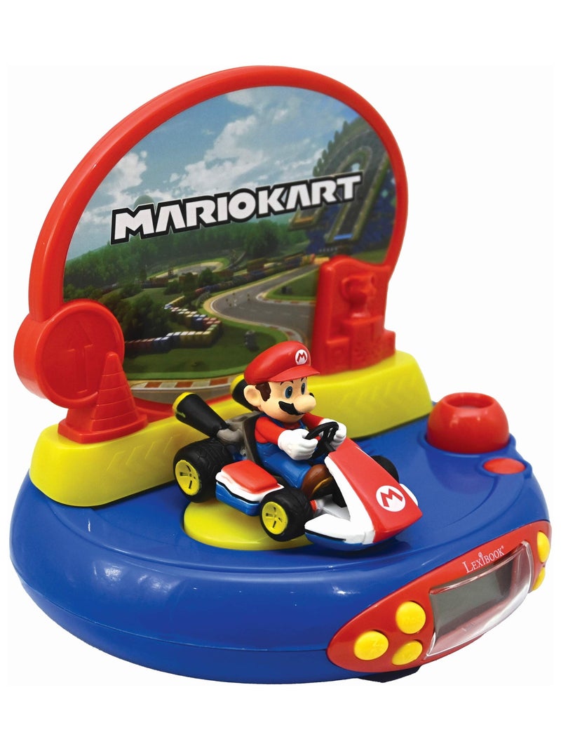 Réveil Projecteur Nintendo Mario Kart en 3D Bleu - Kiabi