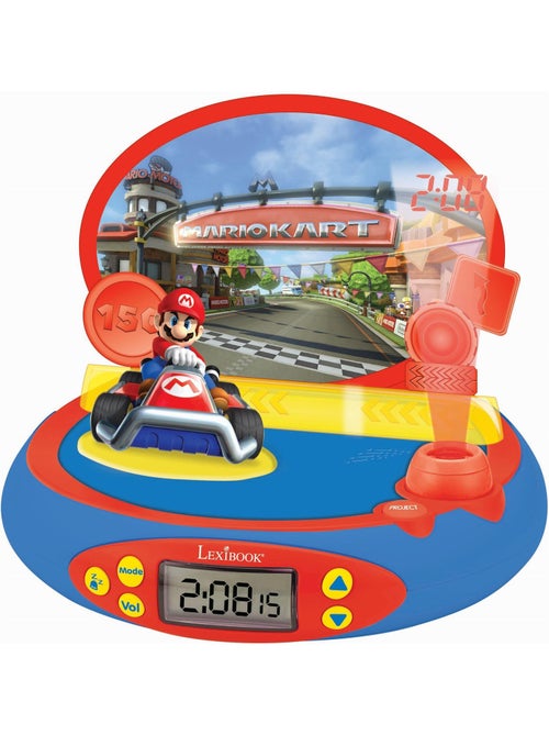 Réveil Projecteur Nintendo Mario Kart en 3D - Kiabi