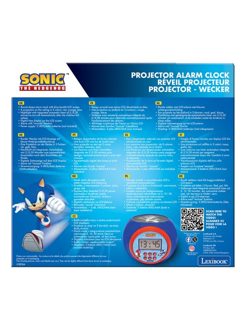 Réveil Projecteur Sonic - Kiabi