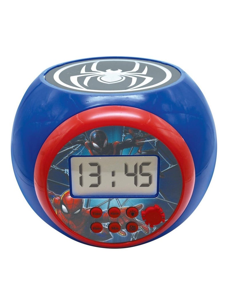 Réveil Projecteur SpiderMan Bleu - Kiabi
