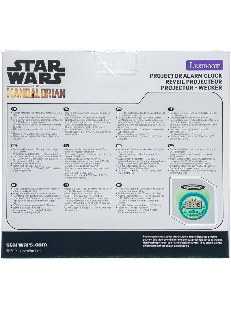 Réveil Projecteur Stars Wars Vert - Kiabi