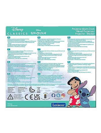 Réveil projecteur stitch