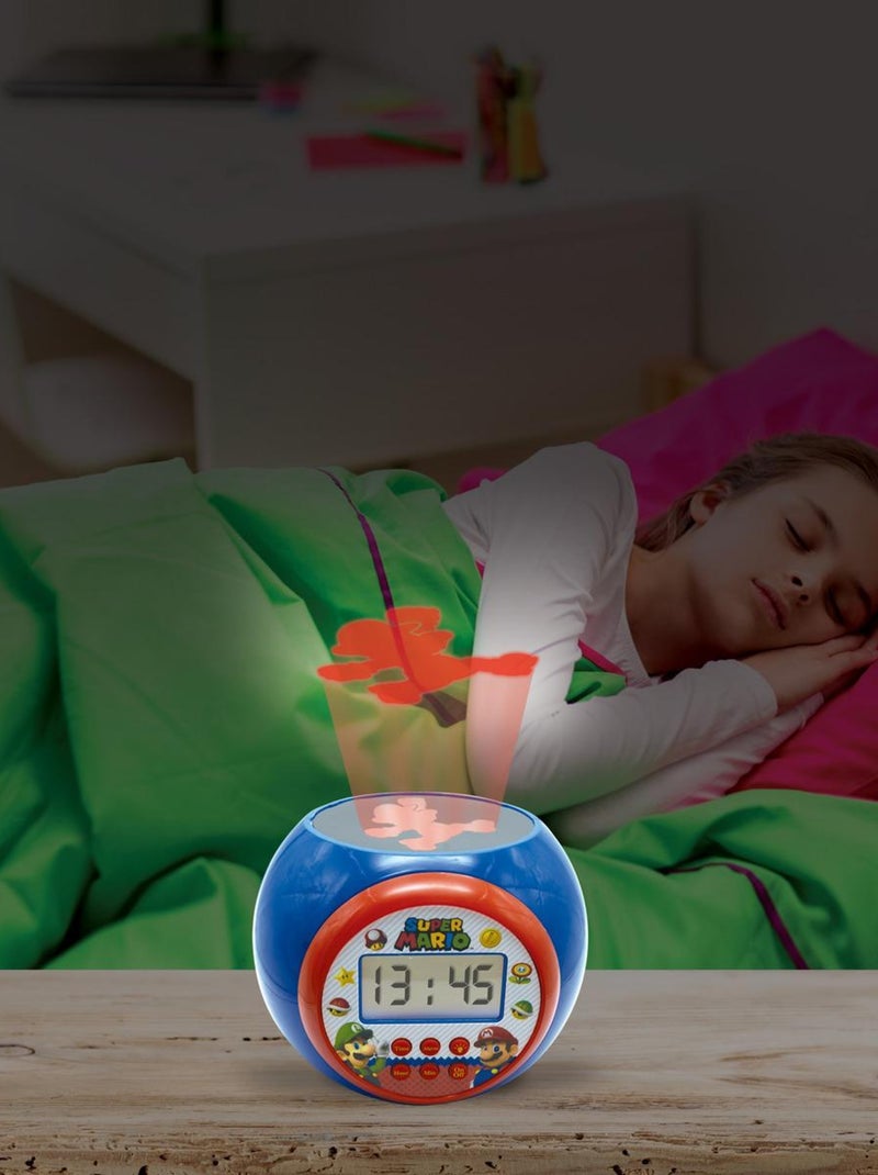 Réveil projecteur Super Mario Bleu - Kiabi