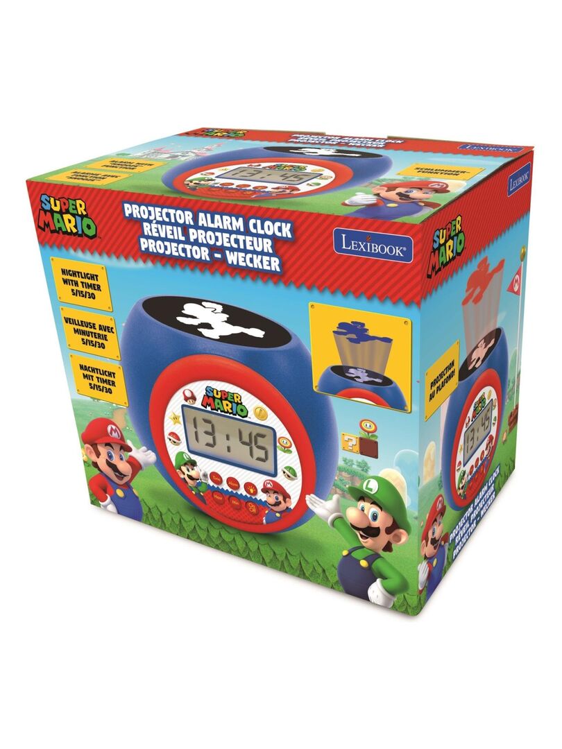 Réveil Projecteur Nintendo Avec Mario Kart En 3d Et Des Sons Du Jeu Vidéo -  N/A - Kiabi - 44.99€