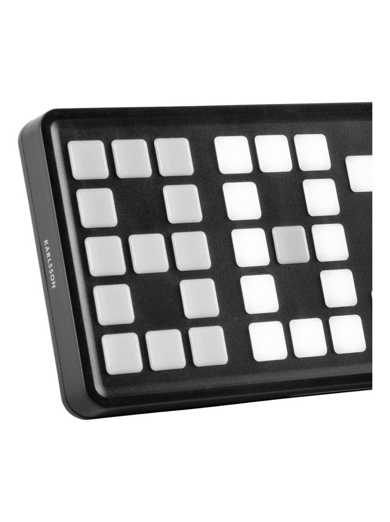 Réveil rétro Keyboard Noir - Kiabi