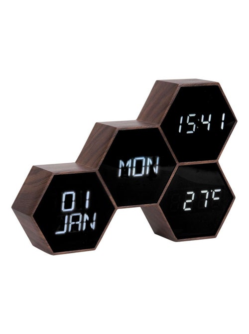 Réveil Six 4 facettes hexagonale - Kiabi