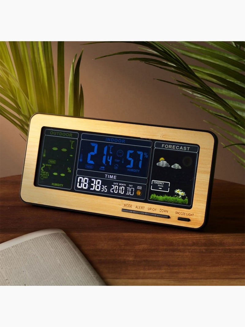 Réveil station météo woody N/A - Kiabi