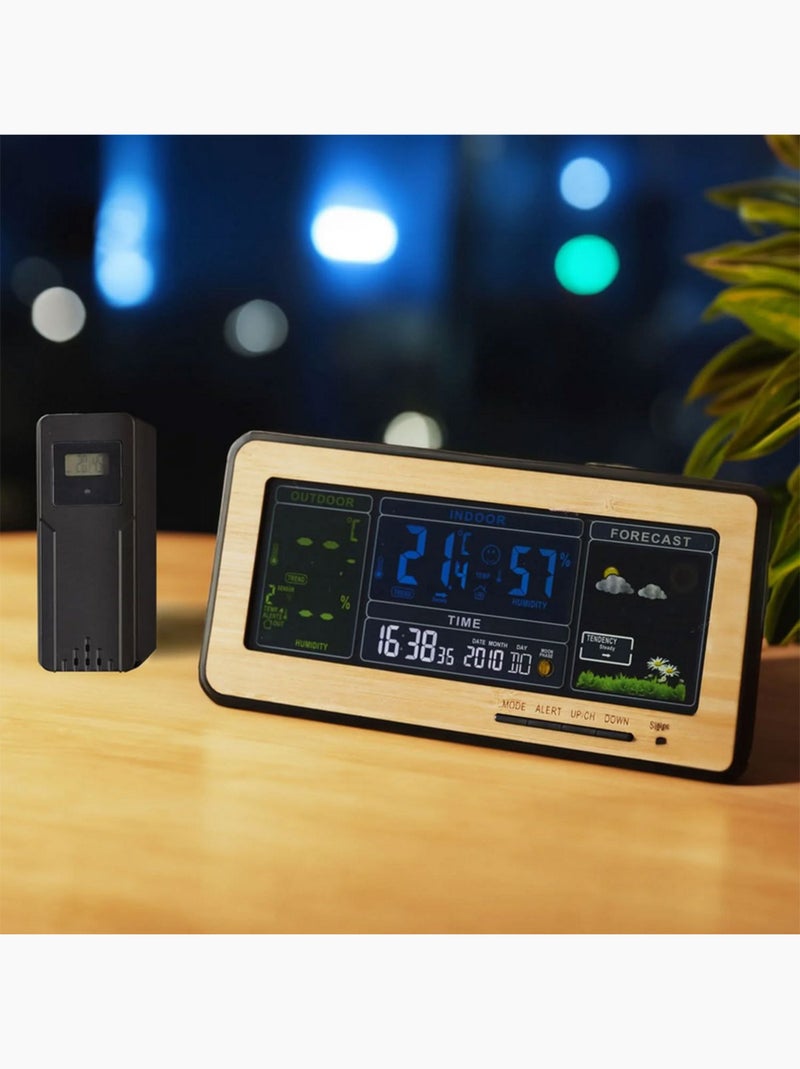 Réveil station météo woody N/A - Kiabi