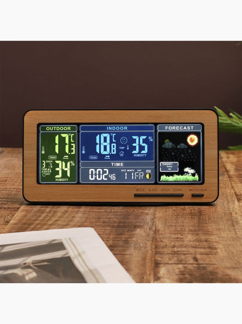 Réveil station météo woody N/A - Kiabi