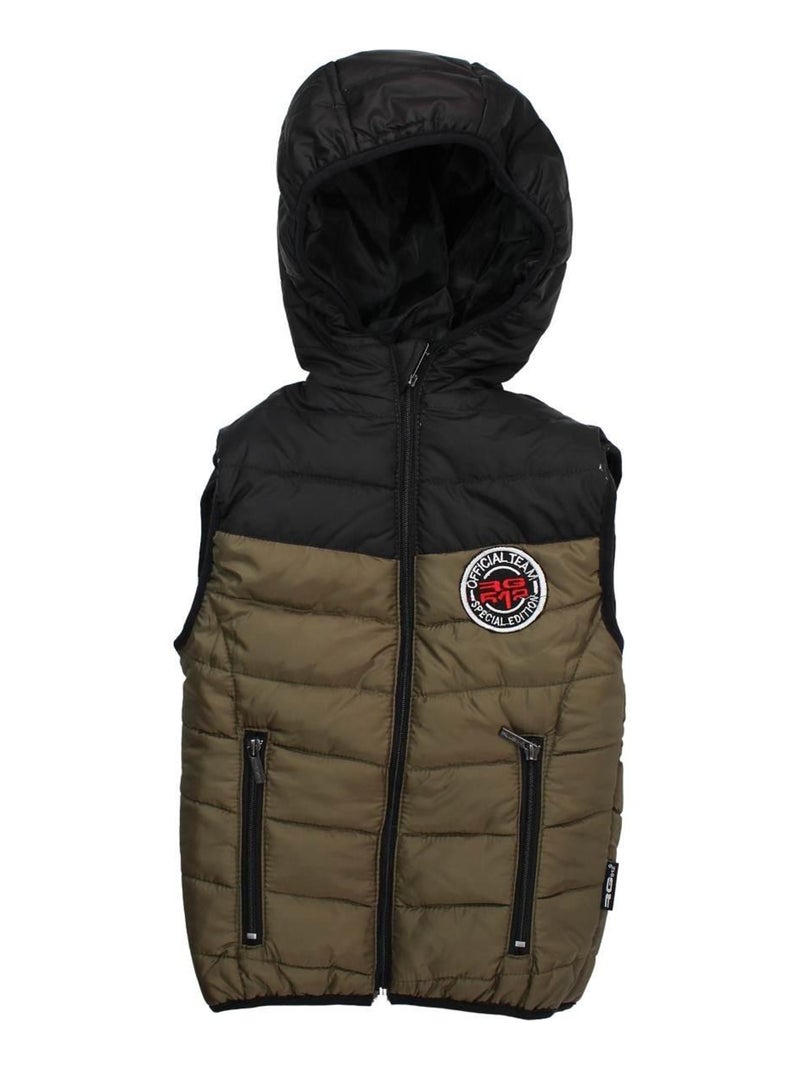 RG512 - Parka garçon imprimé logo Kaki - Kiabi