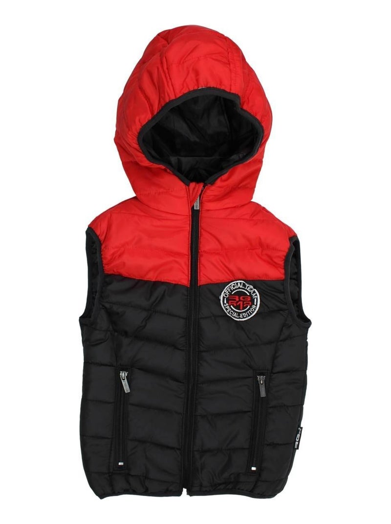 RG512 - Parka garçon imprimé logo Noir - Kiabi
