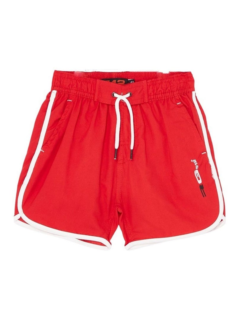 RG512 - Short De Bain imprimé logo Rouge - Kiabi