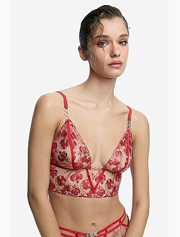 Rhea short taille basse à fleurs penti