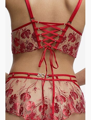 Rhea short taille basse à fleurs penti