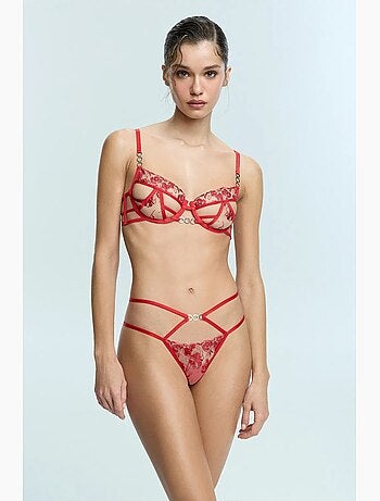 Rhea soutien-gorge en dentelle fleurie penti