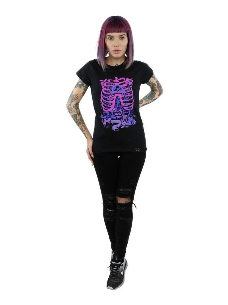 Rick And Morty - T-shirt ANATOMY PARK Noir - Kiabi